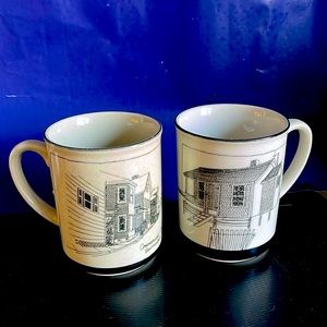 Bruce E Hart Mug Cup Rare “The Outermost House”Cape Cod Authors Drawings